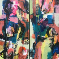 "We Flock Together"<br>
Ann Pickett<br>
$600 each/$1000 diptych